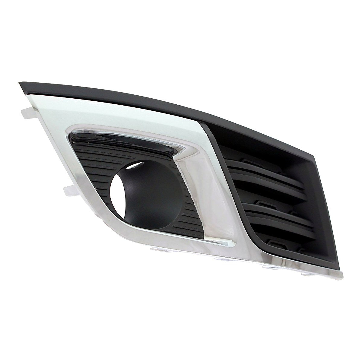 2013-2017 Chevrolet Traverse Fog Light Bezel Front Driver Side Matte Black With Chrome Mldg Lt Model – Side View (GM1038148)