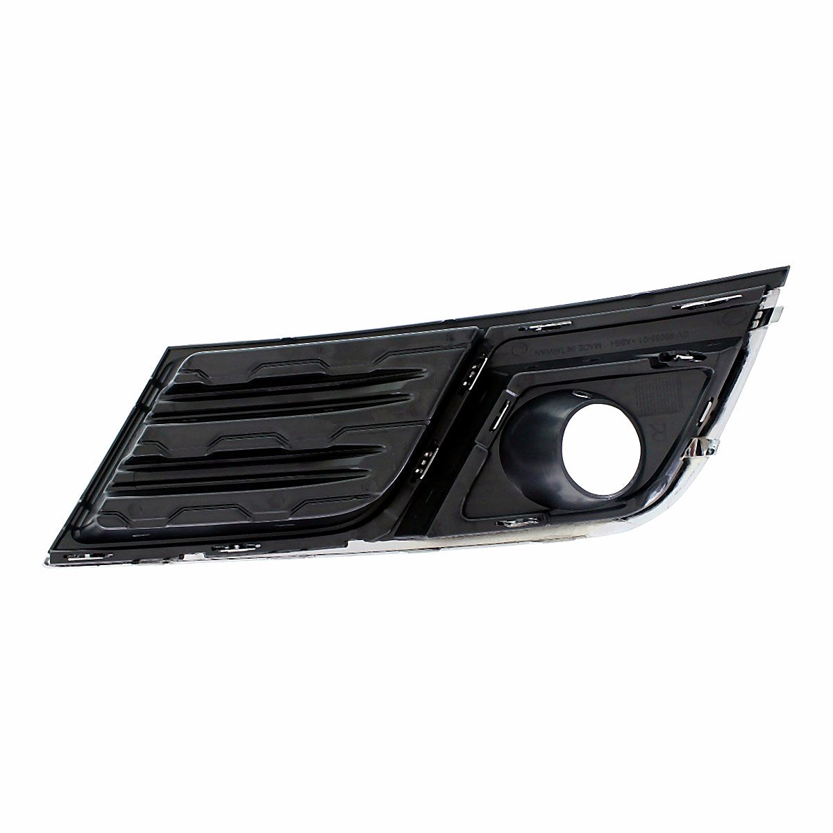2013-2017 Chevrolet Traverse Fog Light Bezel Front Driver Side Matte Black With Chrome Mldg Lt Model – Back View (GM1038148)