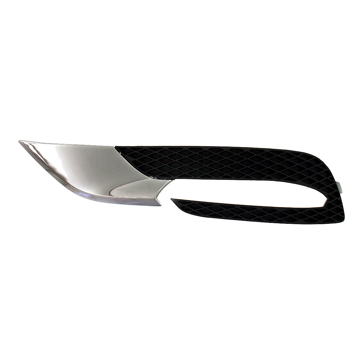 2013-2017 Buick Enclave Fog Light Bezel Front Driver Side Matte-Black With Chrome Mldg – Front View (GM1038152)