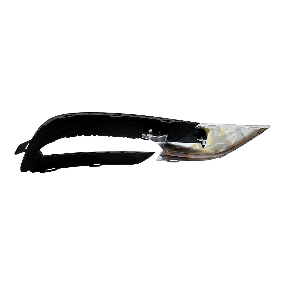 2013-2017 Buick Enclave Fog Light Bezel Front Driver Side Matte-Black With Chrome Mldg – Back View (GM1038152)