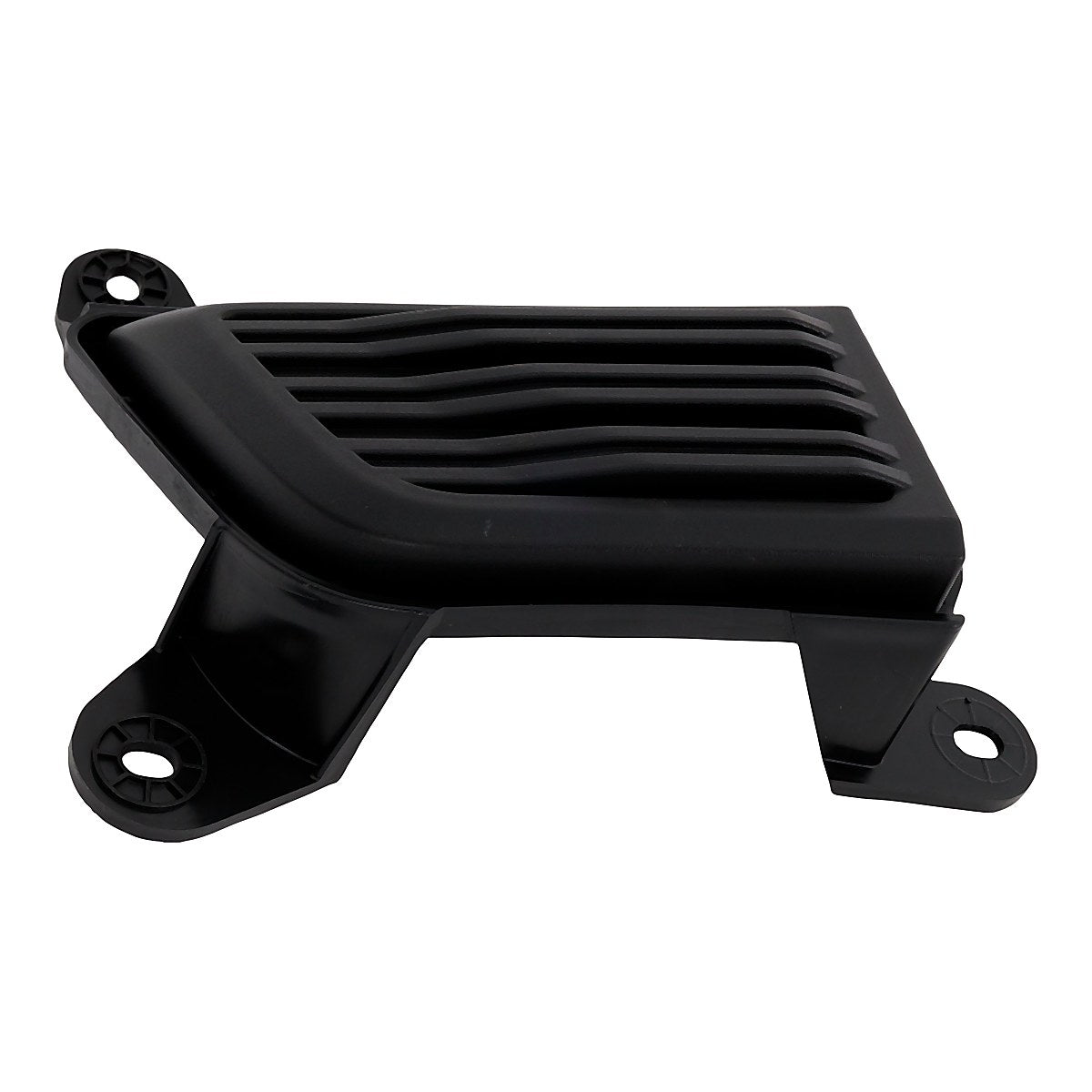 2020-2025 Chevrolet Silverado 2500 Fog Light Cover Front Driver Side Textured Black / 24-25 Chrome Bumper Models – Back View (GM1038257)