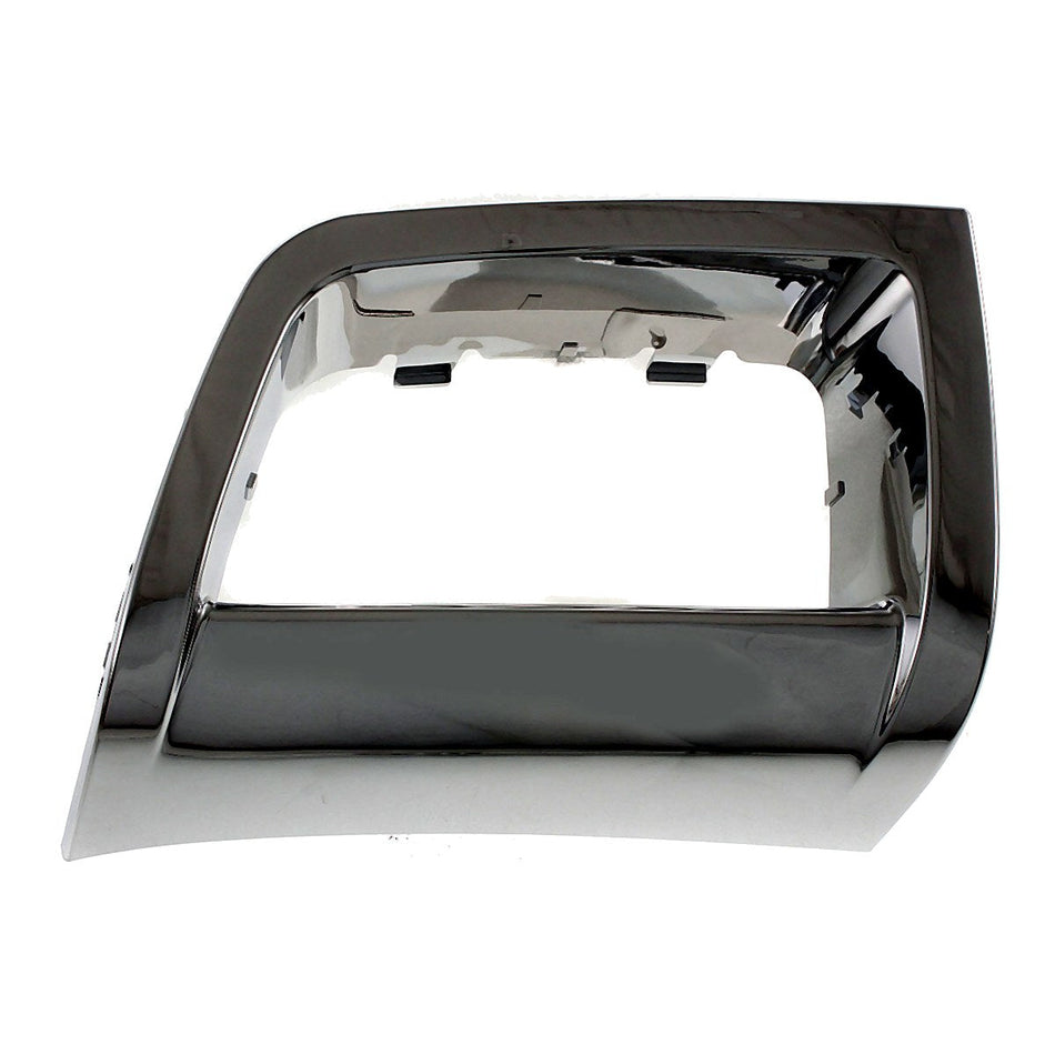 2006-2009 Chevrolet Trailblazer Fog Light Bezel Front Passenger Side Chrome – Front View (GM1039106)