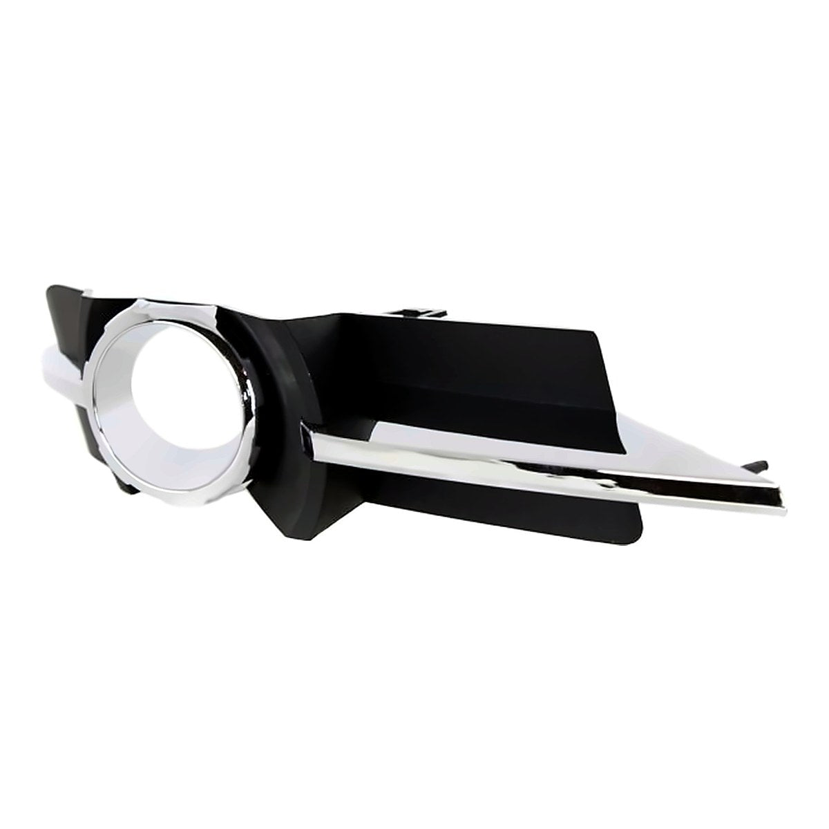 2008-2012 Chevrolet Malibu Grille Lower Passenger Side Outer With Fog Light Hole Chrome/Black Lt/Ltz – Side View (GM1039115)