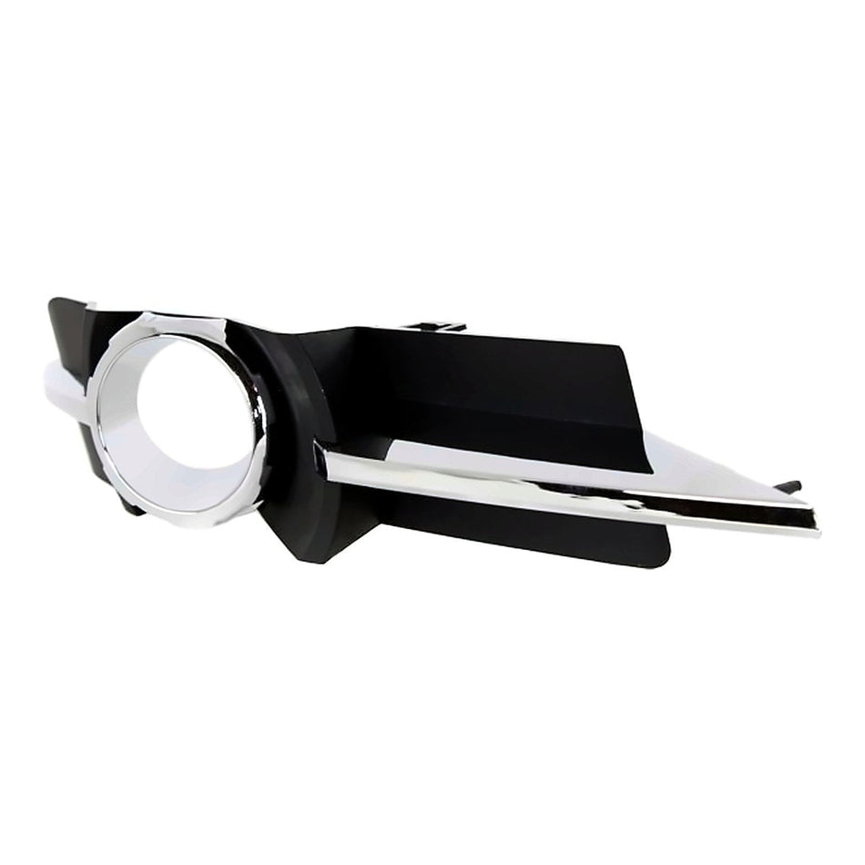 2008-2012 Chevrolet Malibu Grille Lower Passenger Side Outer With Fog Light Hole Chrome/Black Lt/Ltz – Side View (GM1039115)