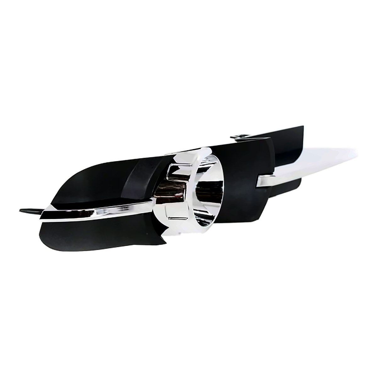 2008-2012 Chevrolet Malibu Grille Lower Passenger Side Outer With Fog Light Hole Chrome/Black Lt/Ltz – Side View (GM1039115)