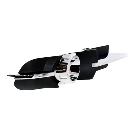 2008-2012 Chevrolet Malibu Grille Lower Passenger Side Outer With Fog Light Hole Chrome/Black Lt/Ltz – Side View (GM1039115)
