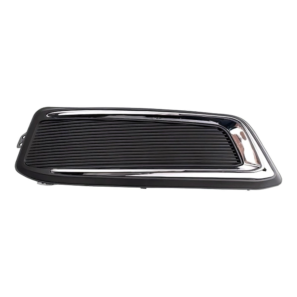 2014-2020 Chevrolet Impala Fog Light Cover Front Passenger Side Matt-Black With Chrome Mldg Without Drl – Front View (GM1039145)