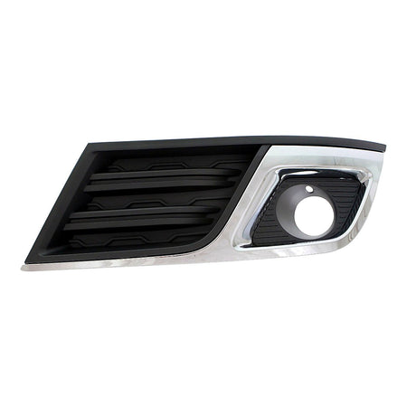 2013-2017 Chevrolet Traverse Fog Light Bezel Front Passenger Side Matte Black With Chrome Mldg Lt Model – Front View (GM1039148)