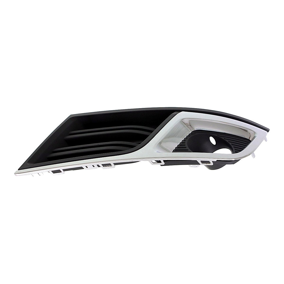 2013-2017 Chevrolet Traverse Fog Light Bezel Front Passenger Side Matte Black With Chrome Mldg Lt Model – Side View (GM1039148)