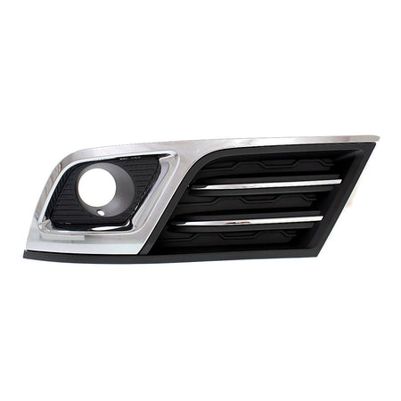 2013-2017 Chevrolet Traverse Fog Light Bezel Front Passenger Side Matte Black With Chrome Moulding/Trim Ltz Model – Front View (GM1039150)