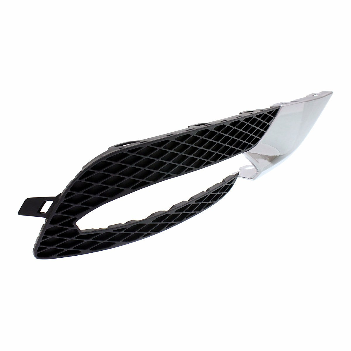 2013-2017 Buick Enclave Fog Light Bezel Front Passenger Side Matte-Black With Chrome Mldg – Side View (GM1039152)