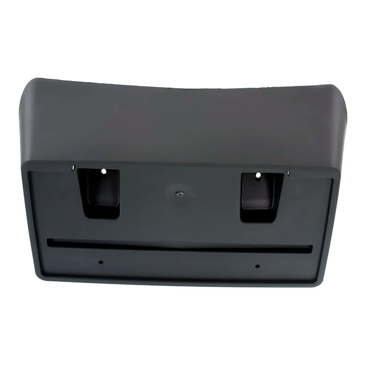 2015-2019 Chevrolet Silverado 2500 License Plate Bracket Front Matte Black For Painted Bumper – Detail View (GM1068156)