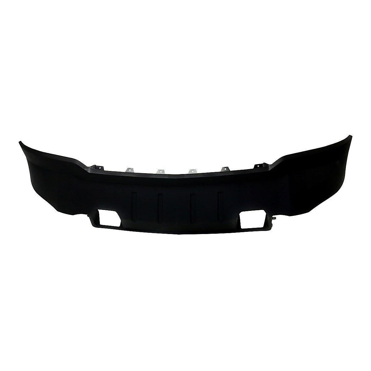 2015-2019 Chevrolet Silverado 2500 Bumper Deflector Front Matte Dark Gray For Chrome Bumper_GM1092252-3