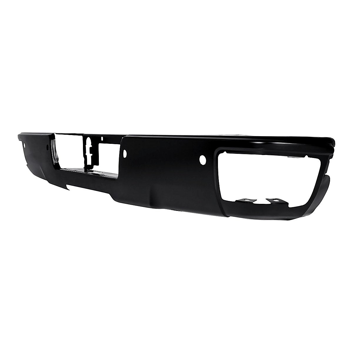 2019 Chevrolet Silverado 1500 Legacy Bumper Rear Black Ptm With Corner Step/Sensor_GM1102563-3