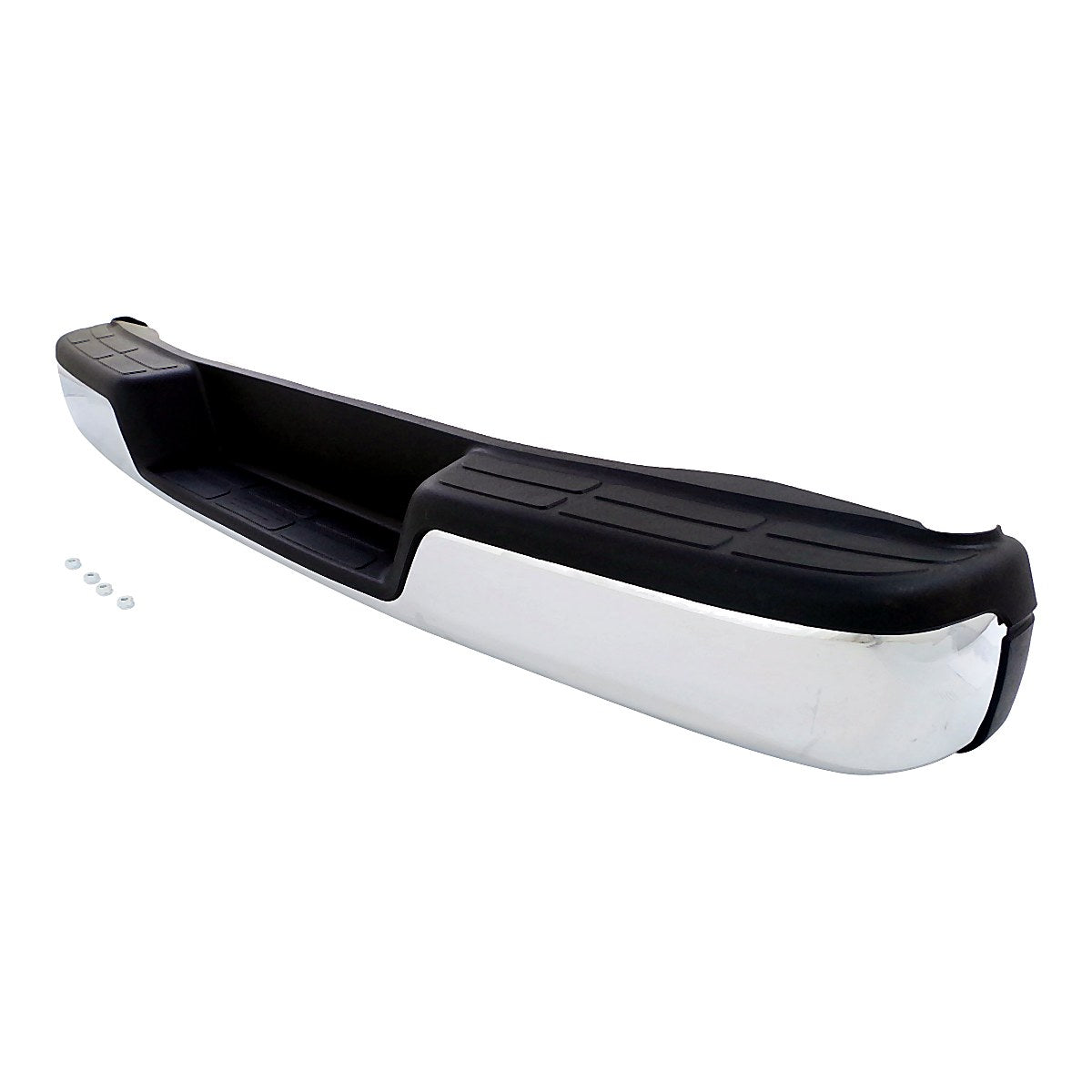 1996-2025 Chevrolet Van Express Bumper Rear Assy Chrome Without Sensor With Black Pads 03-25 / Fits 18-25 Without Blind Spot_GM1103142-2