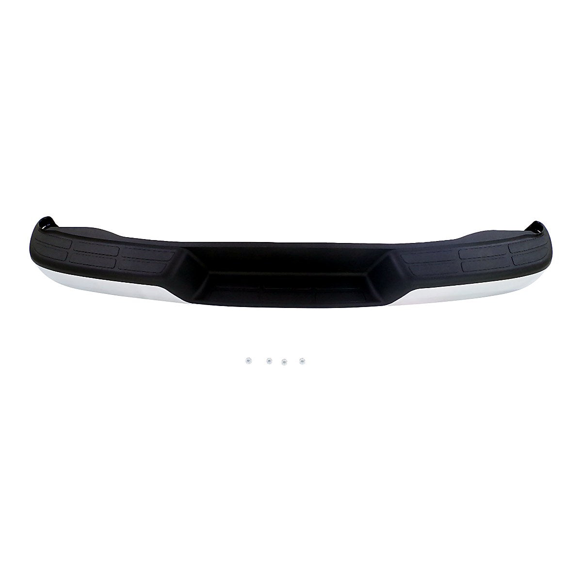 1996-2025 Chevrolet Van Express Bumper Rear Assy Chrome Without Sensor With Black Pads 03-25 / Fits 18-25 Without Blind Spot_GM1103142-3