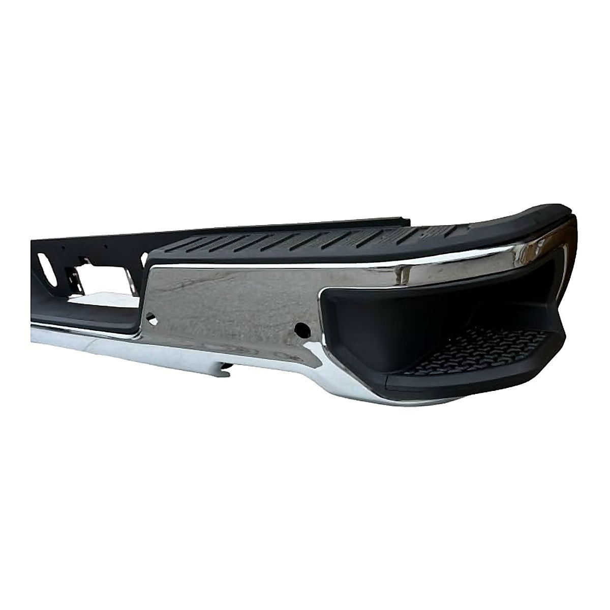 2019-2025 Chevrolet Silverado 1500 Bumper Rear Assy Chrome With Blind Spot Brackets/ Park Assist Sensor/ Dual Exhaust – GM1103219-3
