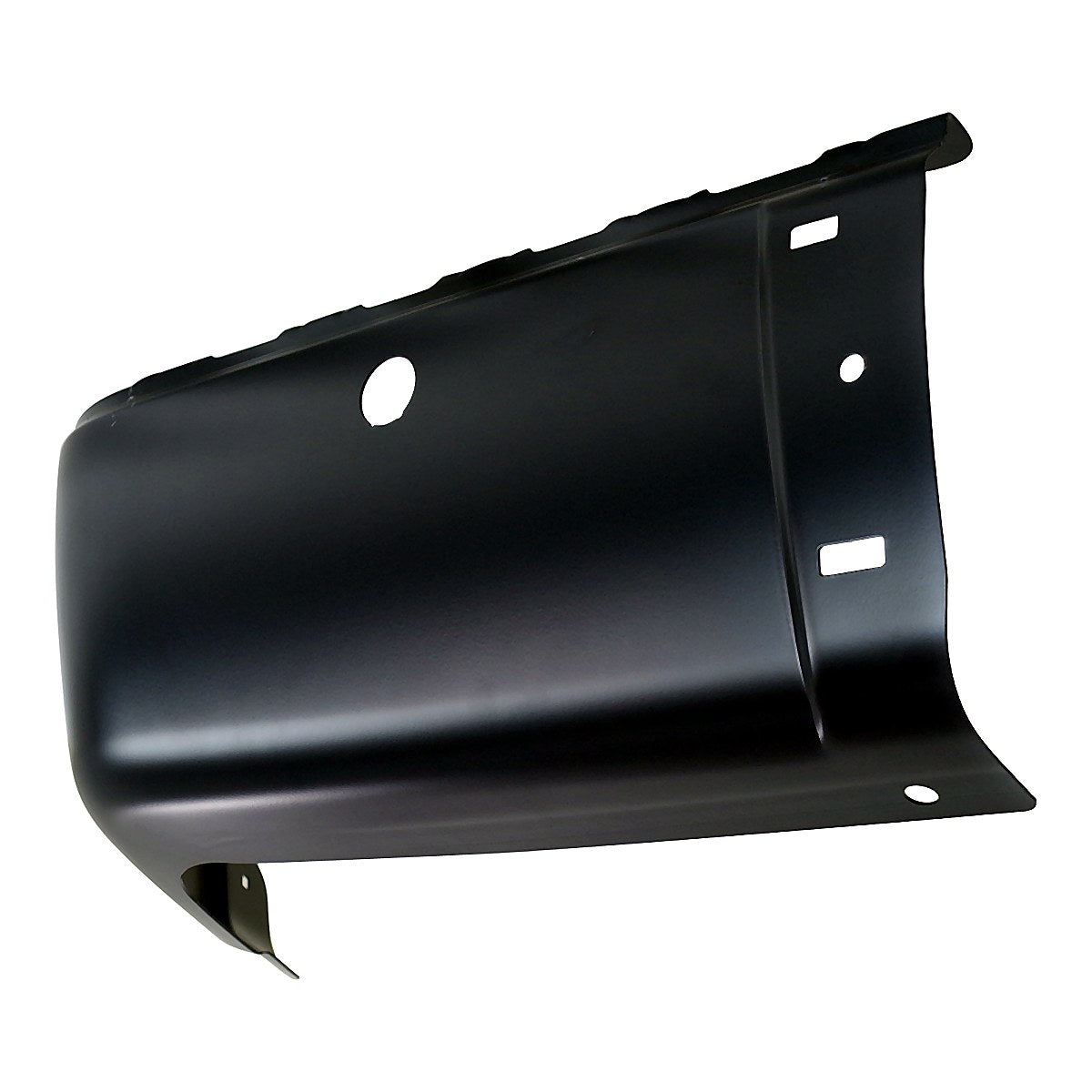 2007-2013 Chevrolet Silverado 1500 Bumper End Rear Driver Side Black With Sensor Hole Steel_GM1104148-2