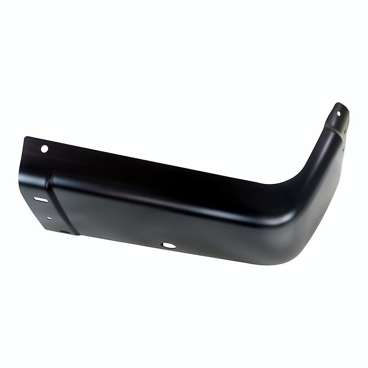 2007-2013 Chevrolet Silverado 1500 Bumper End Rear Driver Side Black With Sensor Hole Steel_GM1104148-4