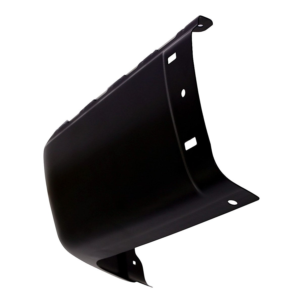 2007-2013 Chevrolet Silverado 1500 Bumper End Rear Driver Side Black Without Sensor Hole Steel 2500/3500 Series 07-10_GM1104151-2