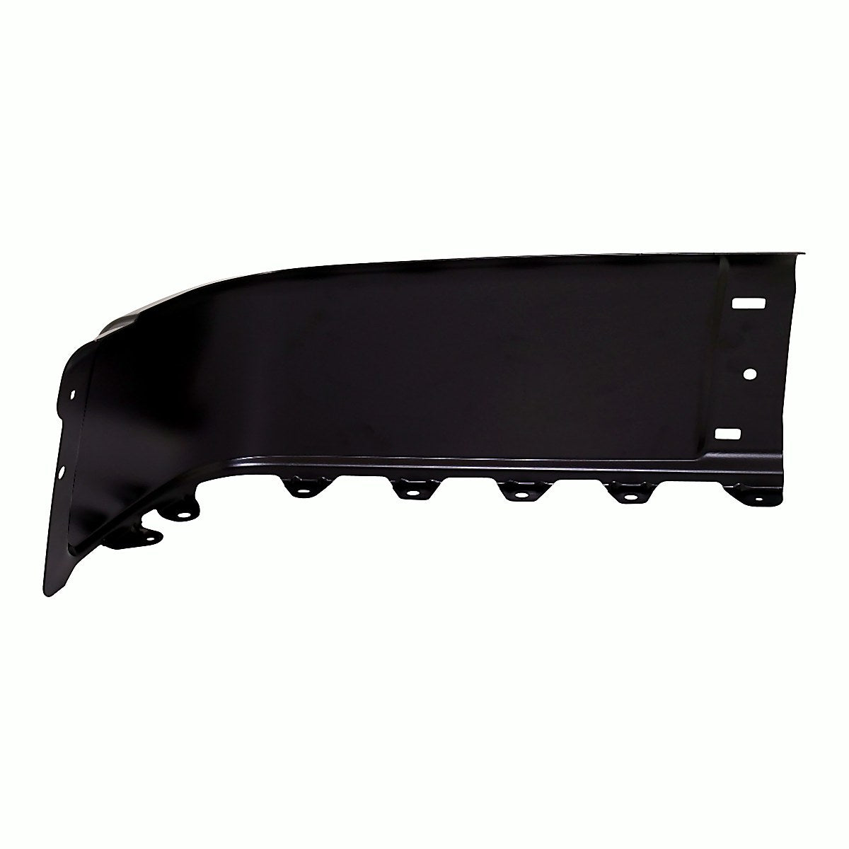 2007-2013 Chevrolet Silverado 1500 Bumper End Rear Driver Side Black Without Sensor Hole Steel 2500/3500 Series 07-10_GM1104151-4