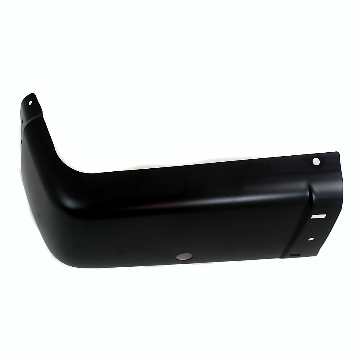 2007-2013 Chevrolet Silverado 1500 Bumper End Rear Passenger Side Black With Sensor Hole Steel_GM1105148-3