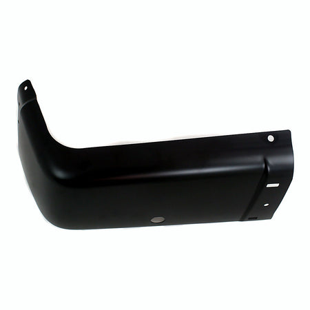 2007-2013 Chevrolet Silverado 1500 Bumper End Rear Passenger Side Black With Sensor Hole Steel_GM1105148-3