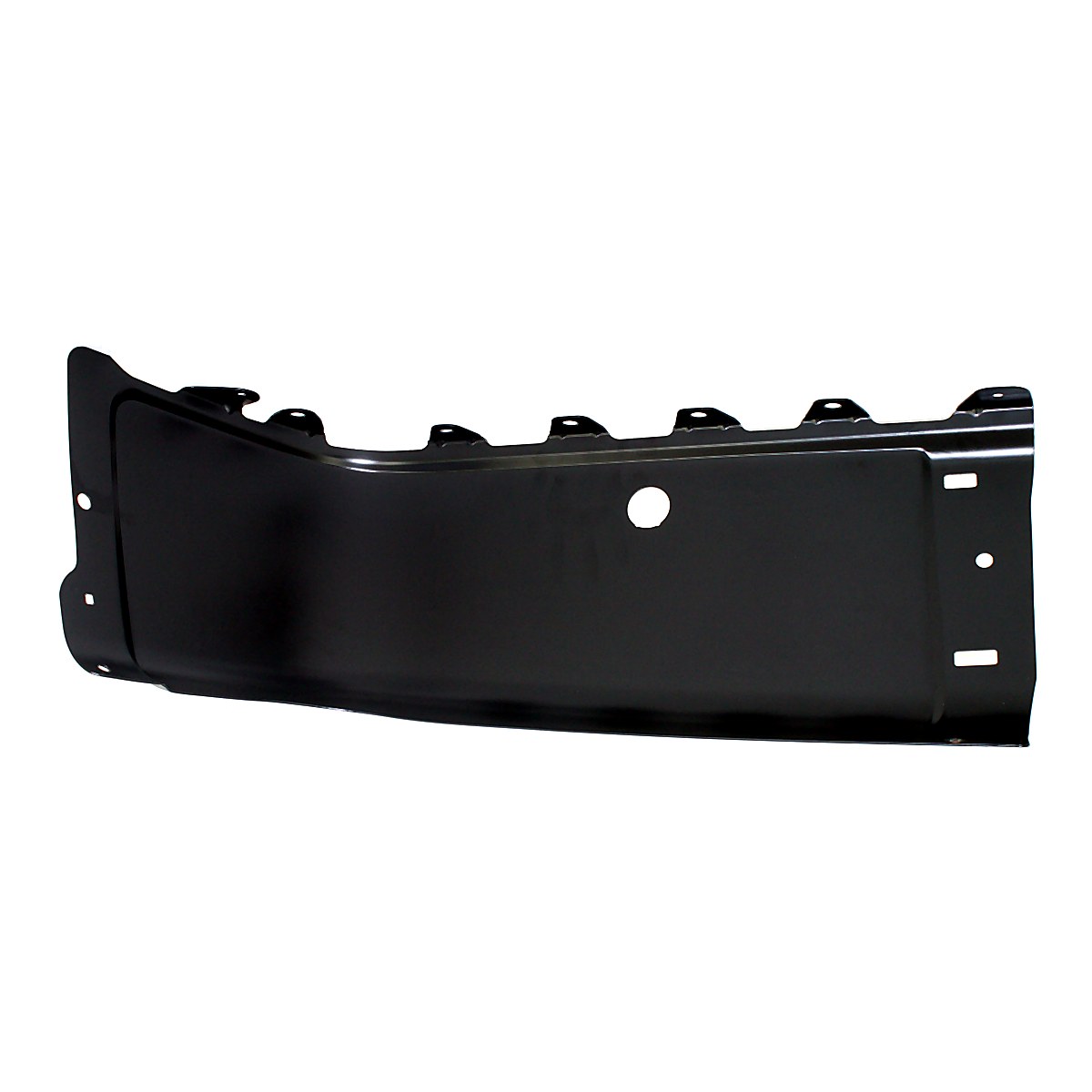 2007-2013 Chevrolet Silverado 1500 Bumper End Rear Passenger Side Black With Sensor Hole Steel_GM1105148-5