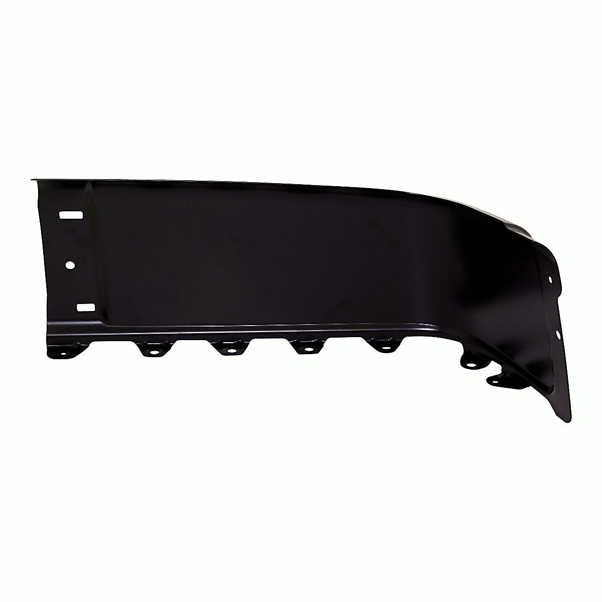 2007-2013 Chevrolet Silverado 1500 Bumper End Rear Passenger Side Black Without Sensor Hole Steel 2500/3500 Series 07-10_GM1105151-4