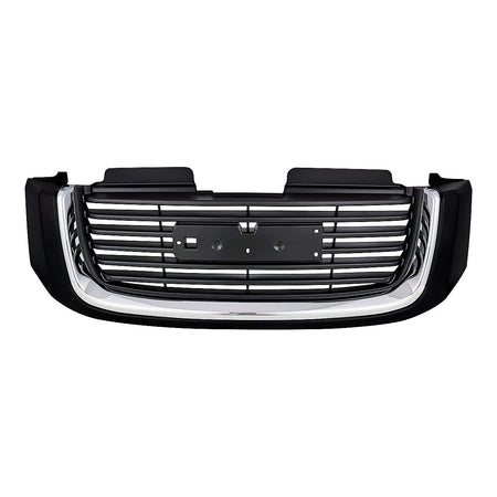 2002-2009 Gmc Envoy Grille Without Headlight Washer Hole Black/Chrome Sle – Front View (GM1200465)