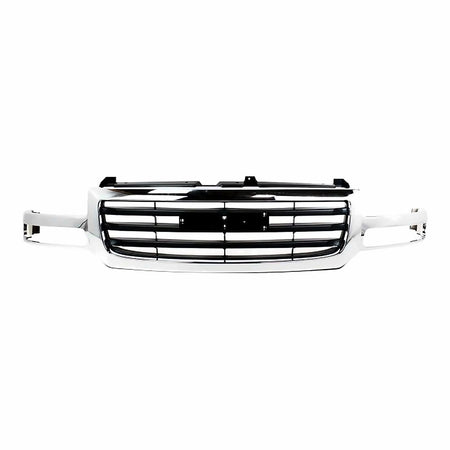 2002-2007 Gmc Denali 1500 Grille Chrome/Black – Front View (GM1200475)