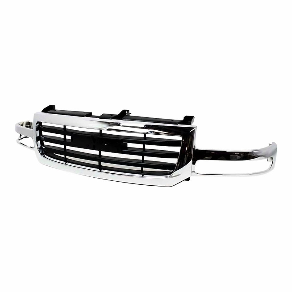 2003-2006 GMC Sierra 1500 Grille - side angle, Part GM1200475