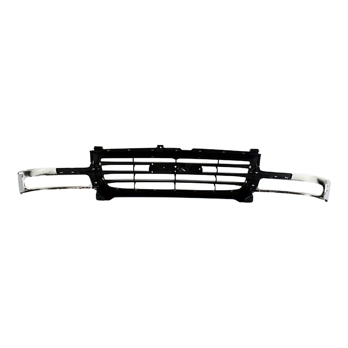 2002-2007 Gmc Denali 1500 Grille Chrome/Black – Back View (GM1200475)