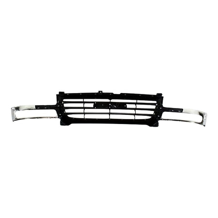 2002-2007 Gmc Denali 1500 Grille Chrome/Black – Back View (GM1200475)