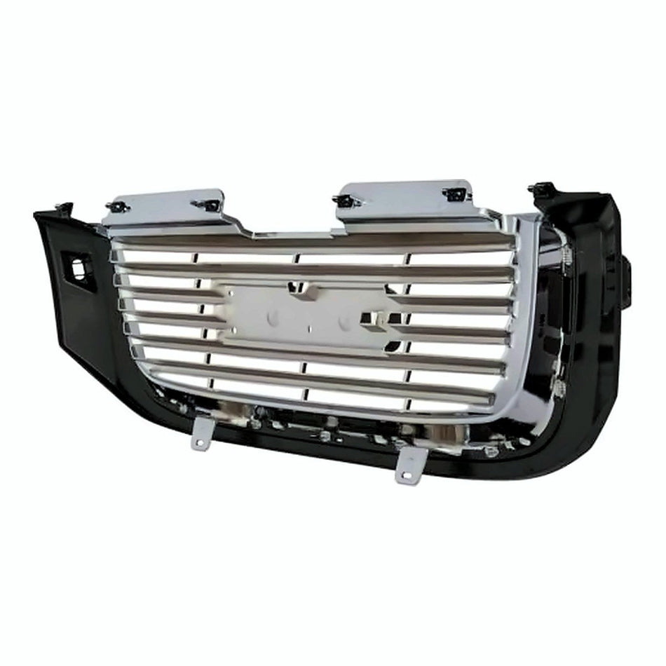 2002-2009 Gmc Envoy Grille Chrome/Black With Washer Hole – Back View (GM1200504)