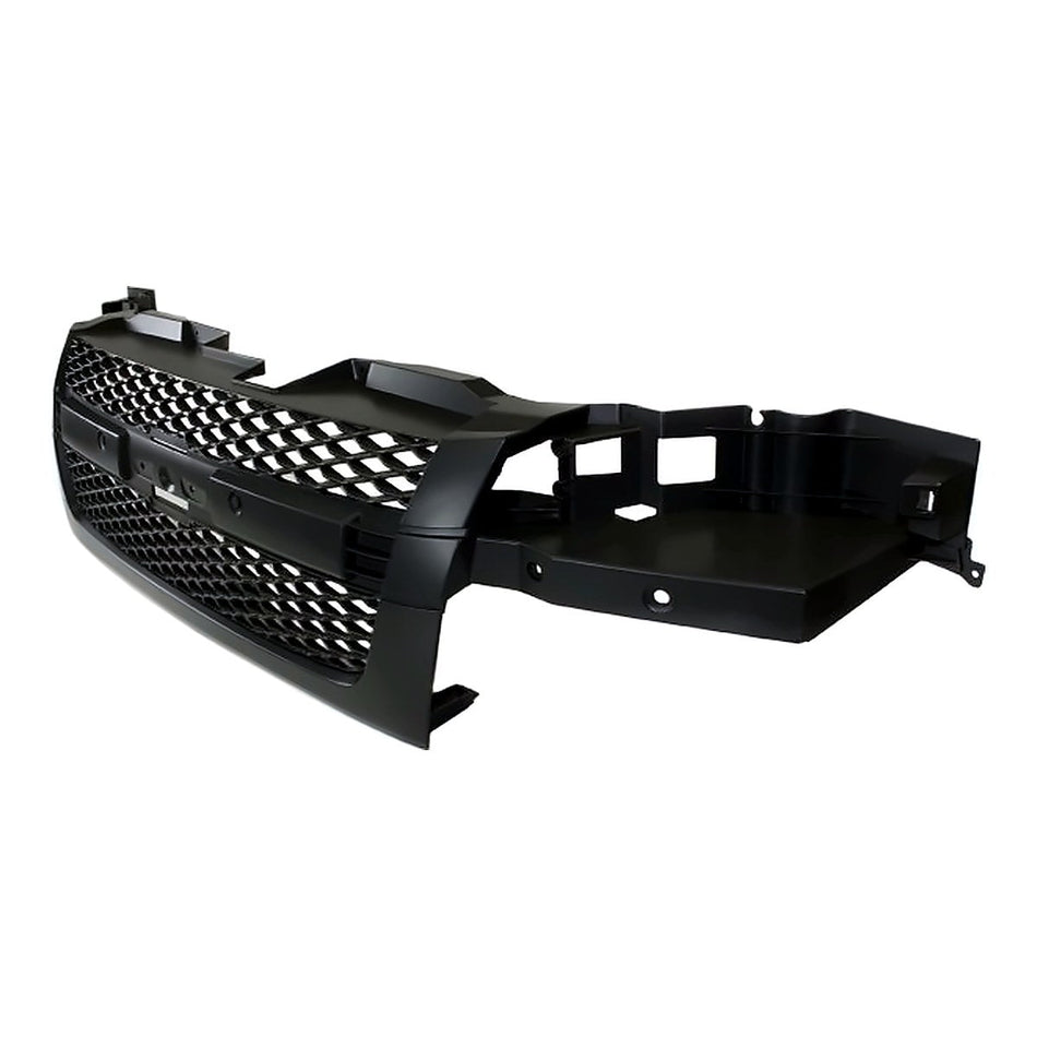 2004-2012 Chevrolet Colorado Grille Matt-Black Smooth Frontame Without Moulding (3 Piece Type) – Side View (GM1200518)
