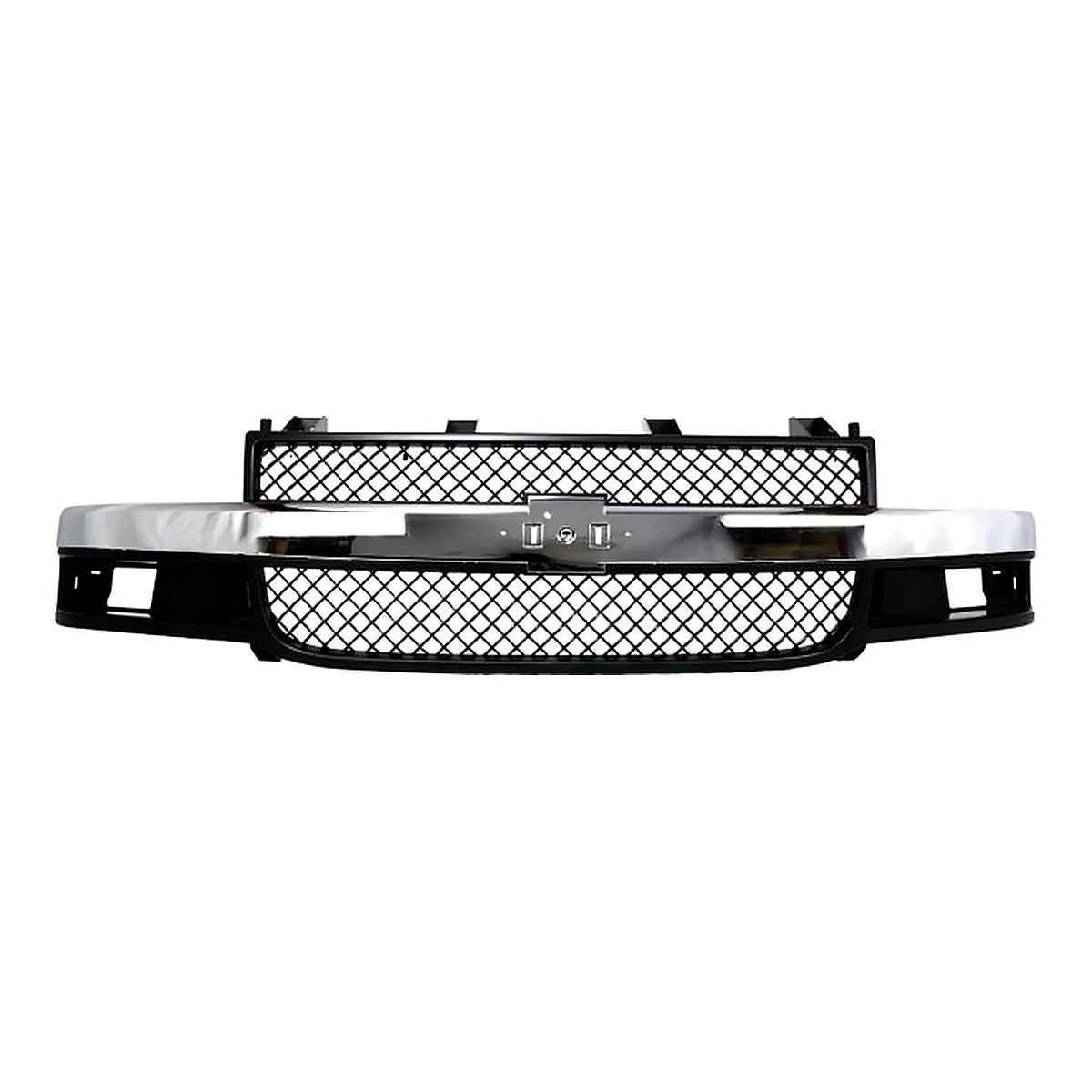 2003-2025 Chevrolet Van Express Grille Front Chrome/Black With Composite Headlight – Front View (GM1200535)