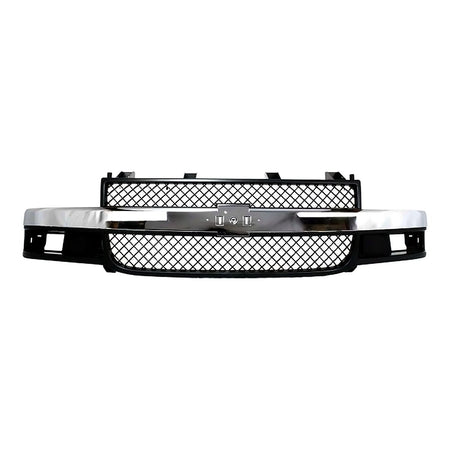 2003-2025 Chevrolet Van Express Grille Front Chrome/Black With Composite Headlight – Front View (GM1200535)