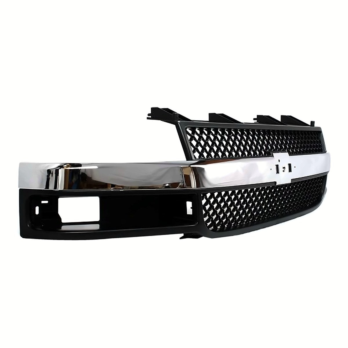 2003-2025 Chevrolet Van Express Grille Front Chrome/Black With Composite Headlight – Side View (GM1200535)