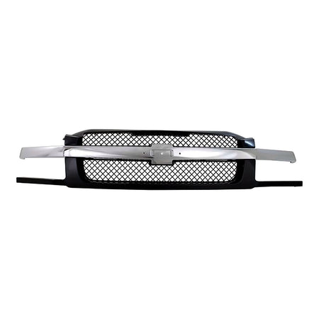 2002-2006 Chevrolet Avalanche Grille Black With Chrome Mldg With Body Cladding – Front View (GM1200543)