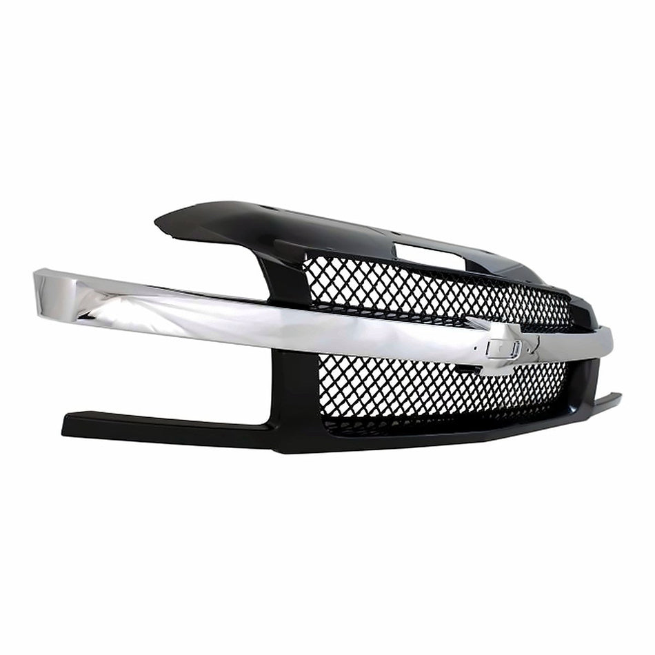 2002-2006 Chevrolet Avalanche Grille Black With Chrome Mldg With Body Cladding – Side View (GM1200543)