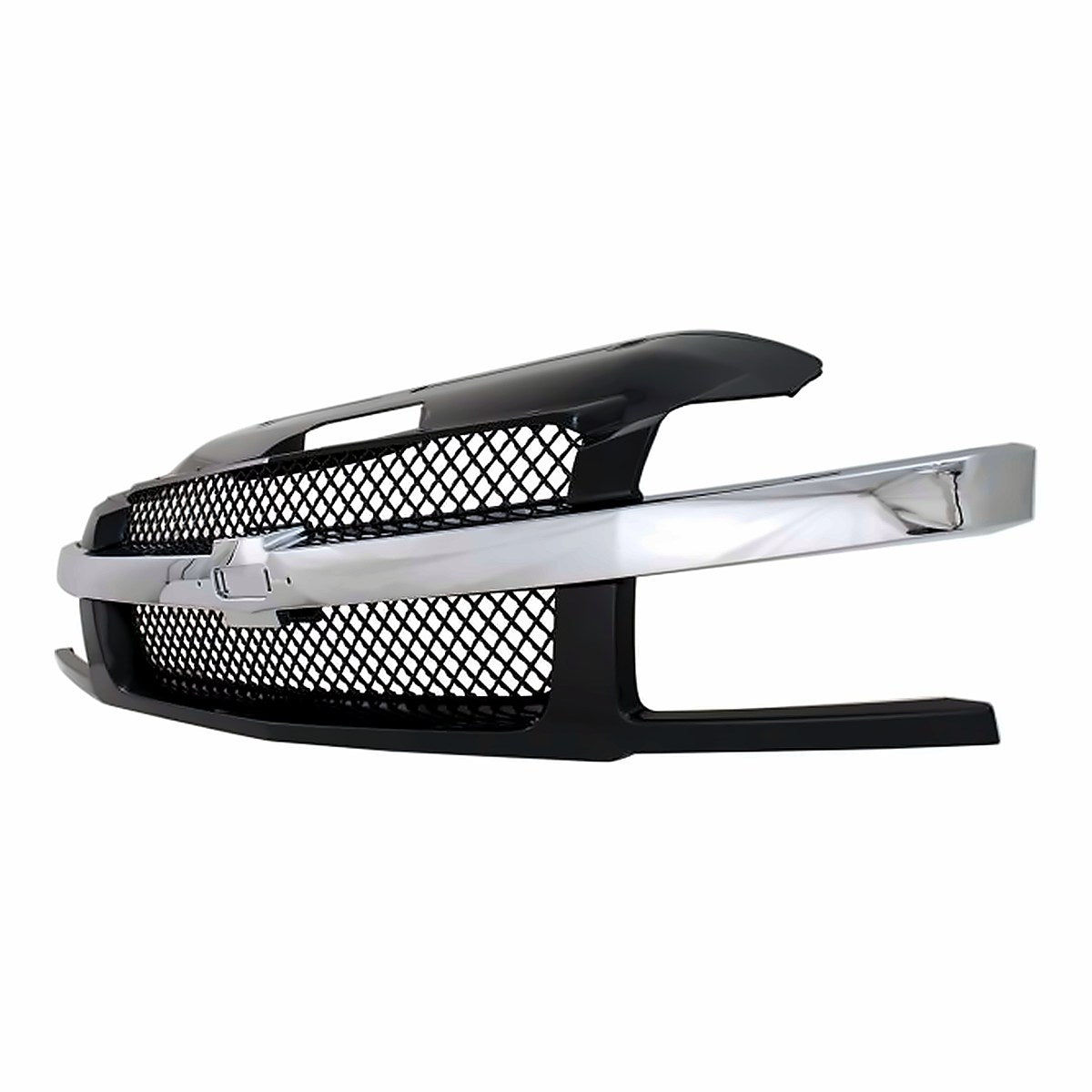 2002-2006 Chevrolet Avalanche Grille Black With Chrome Mldg With Body Cladding – Side View (GM1200543)