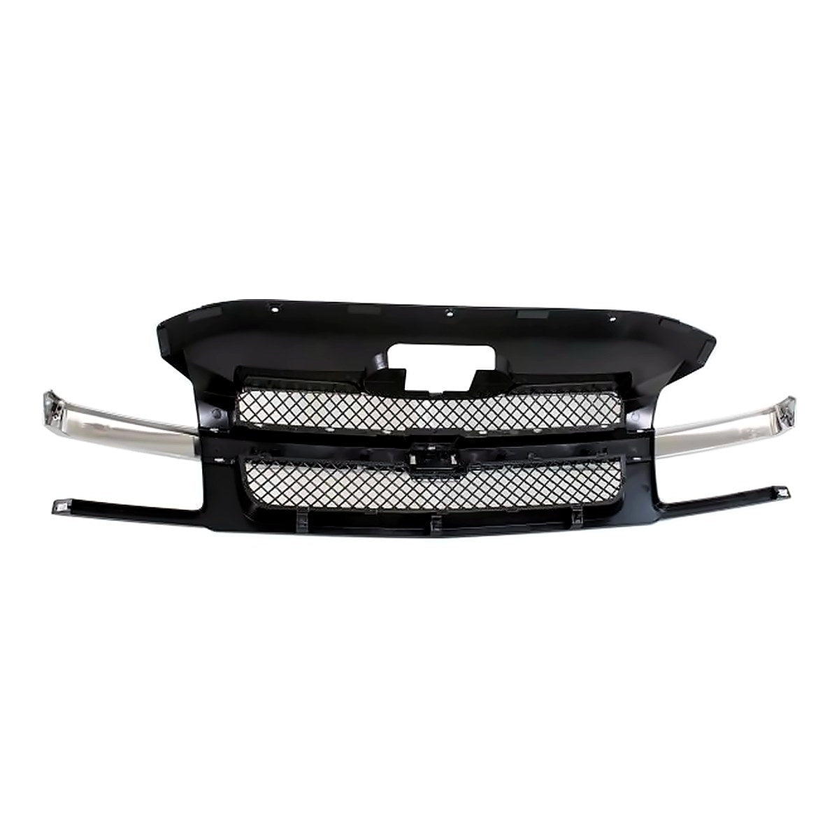 2002-2006 Chevrolet Avalanche Grille Black With Chrome Mldg With Body Cladding – Back View (GM1200543)