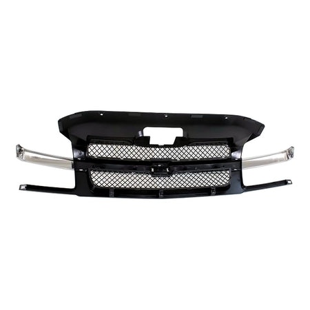 2002-2006 Chevrolet Avalanche Grille Black With Chrome Mldg With Body Cladding – Back View (GM1200543)
