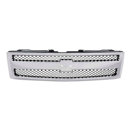 2007-2013 Chevrolet Silverado 1500 Grille Chrome/Black 1500 – Front View (GM1200572)