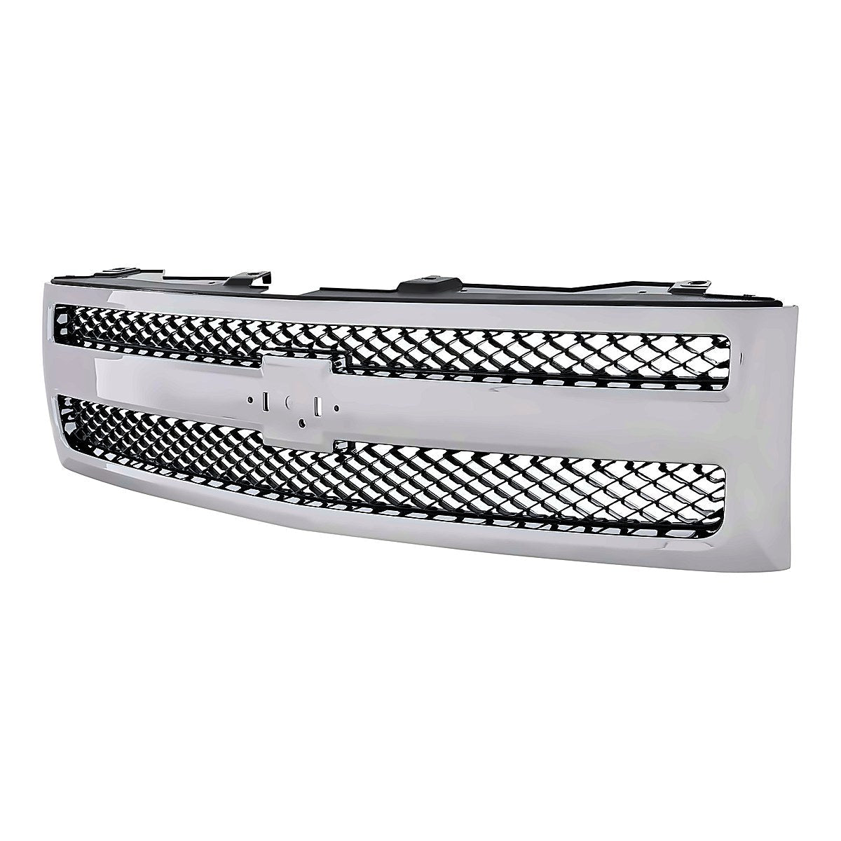 2007-2013 Chevrolet Silverado 1500 Grille Chrome/Black 1500 – Side View (GM1200572)