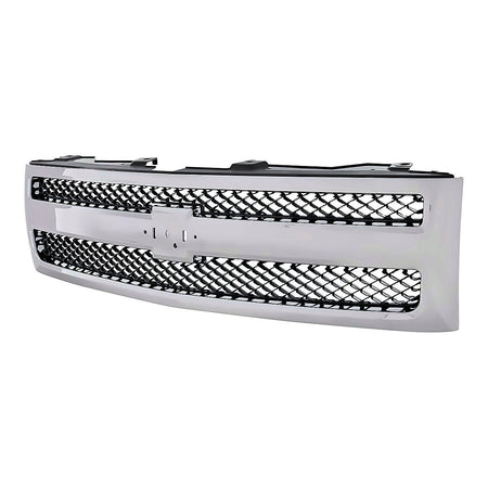 2007-2013 Chevrolet Silverado 1500 Grille Chrome/Black 1500 – Side View (GM1200572)