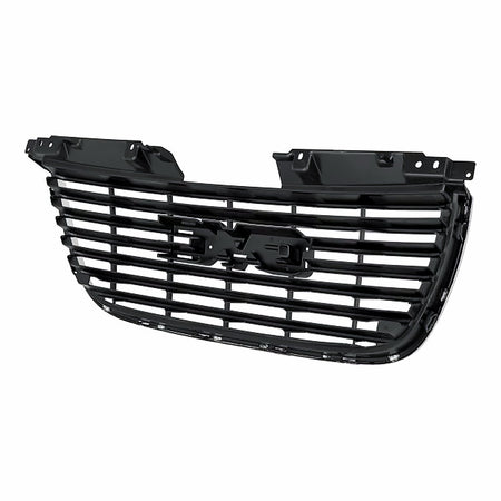 2007-2014 Gmc Yukon Grille Without Denali Package Matte Black With Chrome Frontame – Back View (GM1200576)