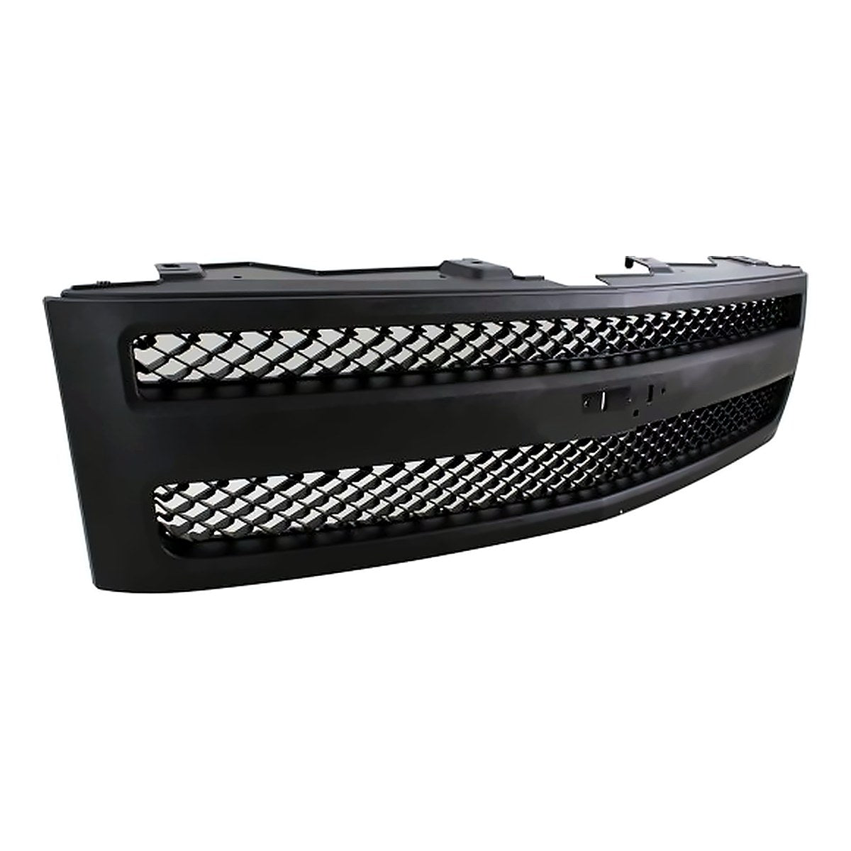 2007-2013 Chevrolet Silverado 1500 Grille Painte Black – Side View (GM1200578)
