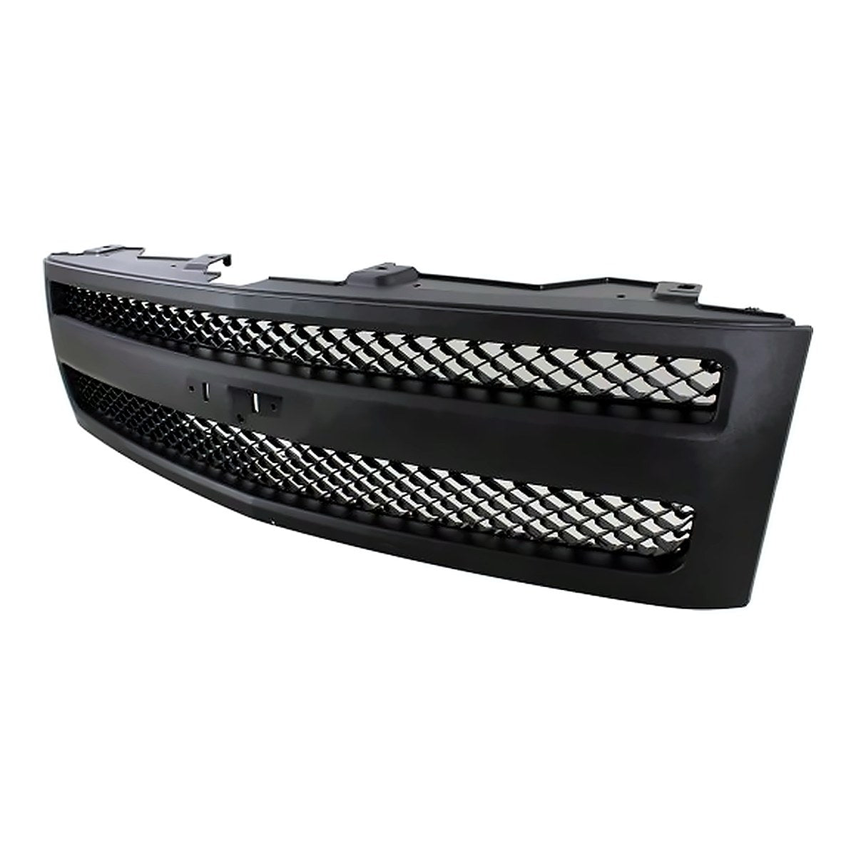 2007-2013 Chevrolet Silverado 1500 Grille Painte Black – Side View (GM1200578)